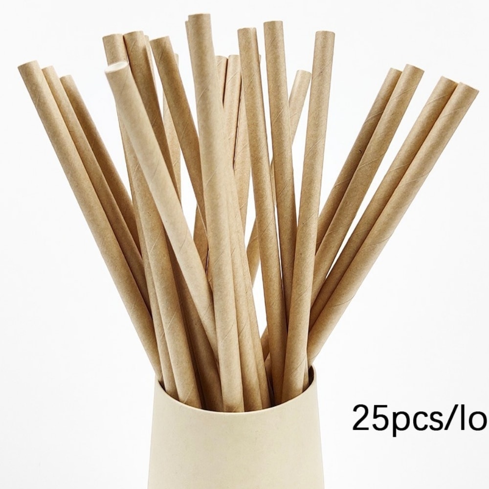 Biodegradable Decorative Disposable Drinking Straws For Weddings Birthdays 6