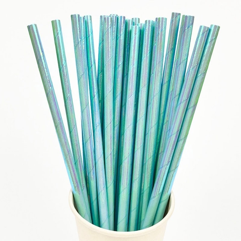Biodegradable Decorative Disposable Drinking Straws For Weddings Birthdays 7