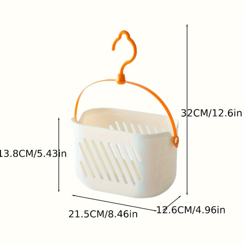 Space Saving Multi Purpose Hanging Storage Basket Organizer for Bathroom & Kitchen