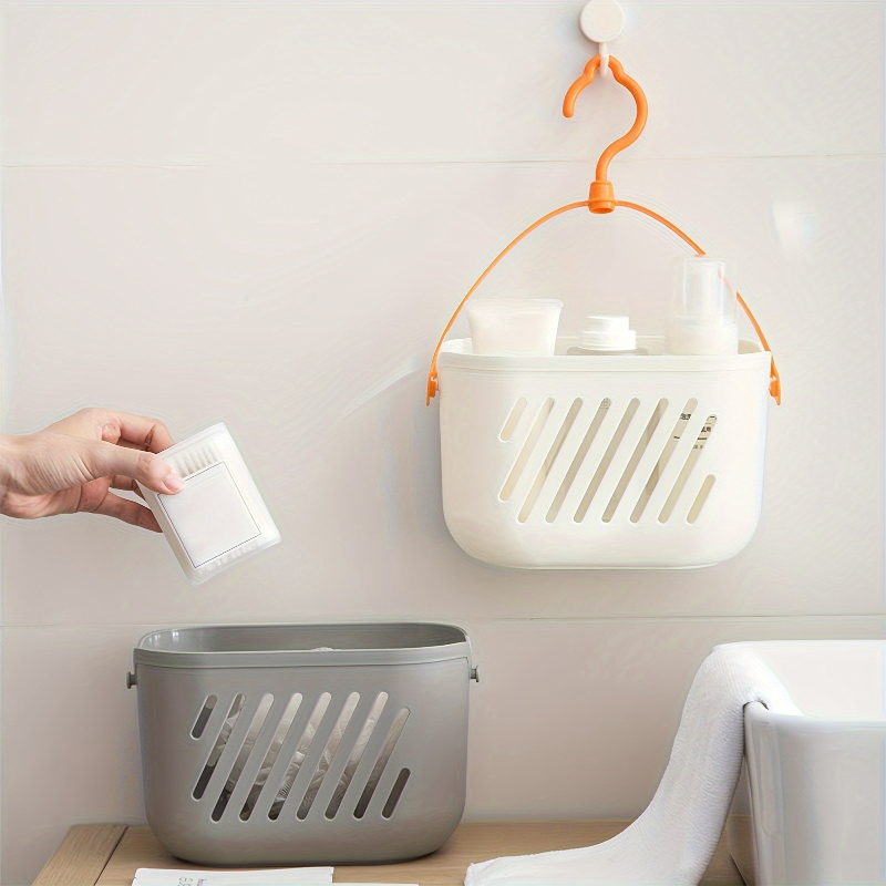 Space Saving Multi Purpose Hanging Storage Basket Organizer for Bathroom & Kitchen