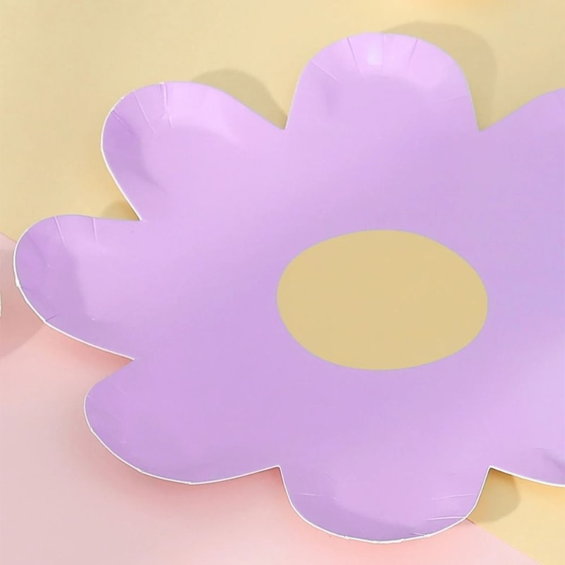 Charming Daisy Floral Disposable Paper Plates For Party Picnic Birthday Tableware 1