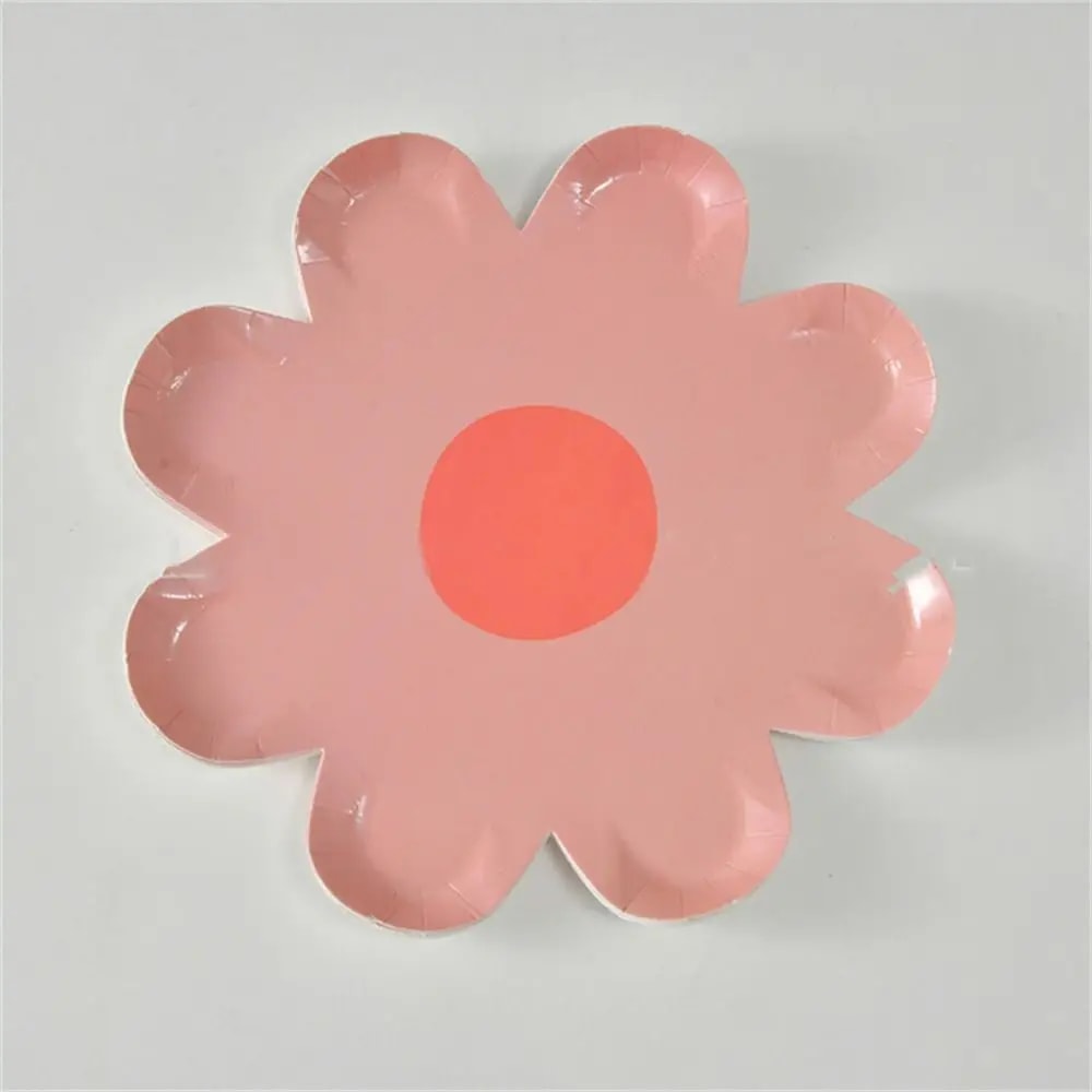 Charming Daisy Floral Disposable Paper Plates For Party Picnic Birthday Tableware 11