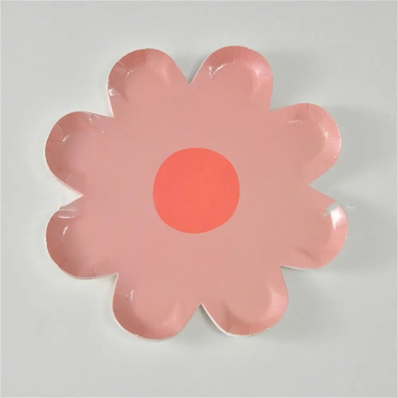 Charming Daisy Floral Disposable Paper Plates For Party Picnic Birthday Tableware 11