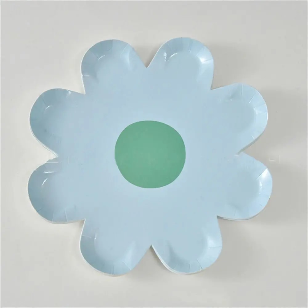 Charming Daisy Floral Disposable Paper Plates For Party Picnic Birthday Tableware 7