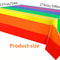 Rainbow Stripe Waterproof Disposable Party Tablecloth Vibrant Plastic Table Cover 1