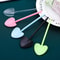 Heart Shaped Disposable Desslorful Long Handle Dessert Spoons For Ice Cream 1