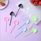 Heart Shaped Disposable Desslorful Long Handle Dessert Spoons For Ice Cream 3