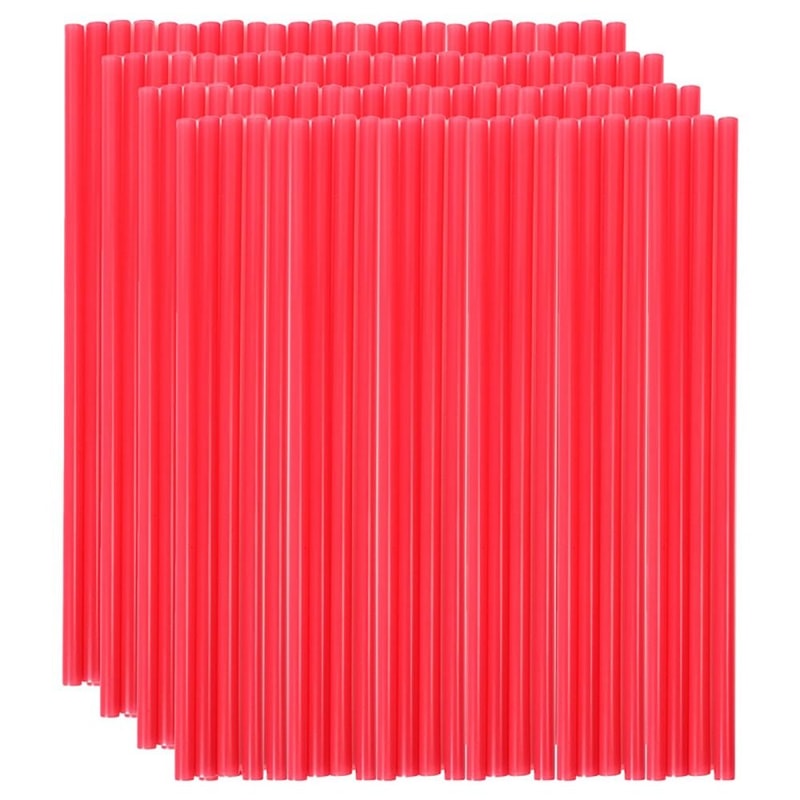 Premium Colorful Disposable Straws Large Party Bar Accessories Pack 8