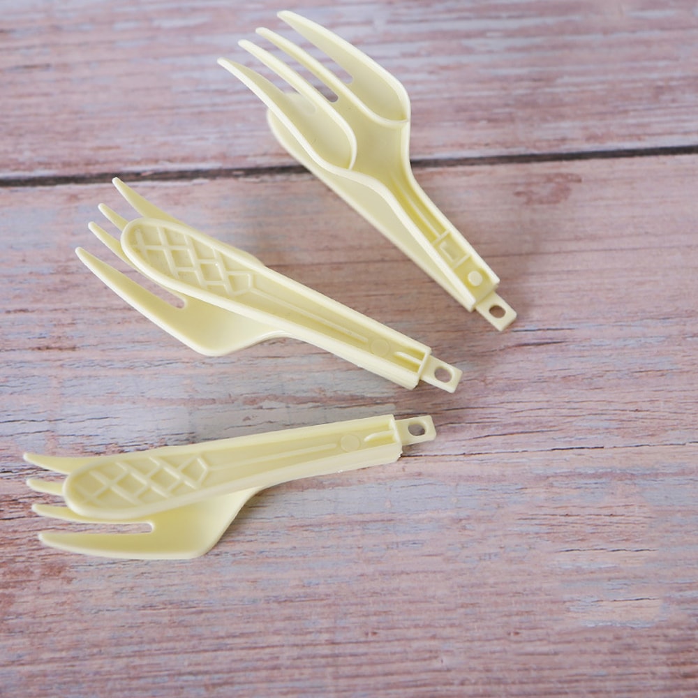 Compact Foldable Tableware Portable Disposable Cutlery Set For Outdoor 0
