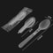 Compact Foldable Tableware Portable Disposable Cutlery Set For Outdoor 6