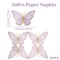Elegant Butterfly Paper Napkins Set Decorative Disposable Party Tea Table Napkins 3