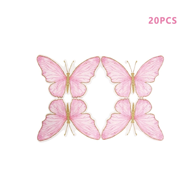 Elegant Butterfly Paper Napkins Set Decorative Disposable Party Tea Table Napkins 5