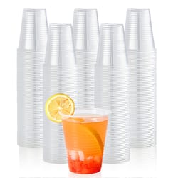 premium clear disposable plastic party & picnic cups