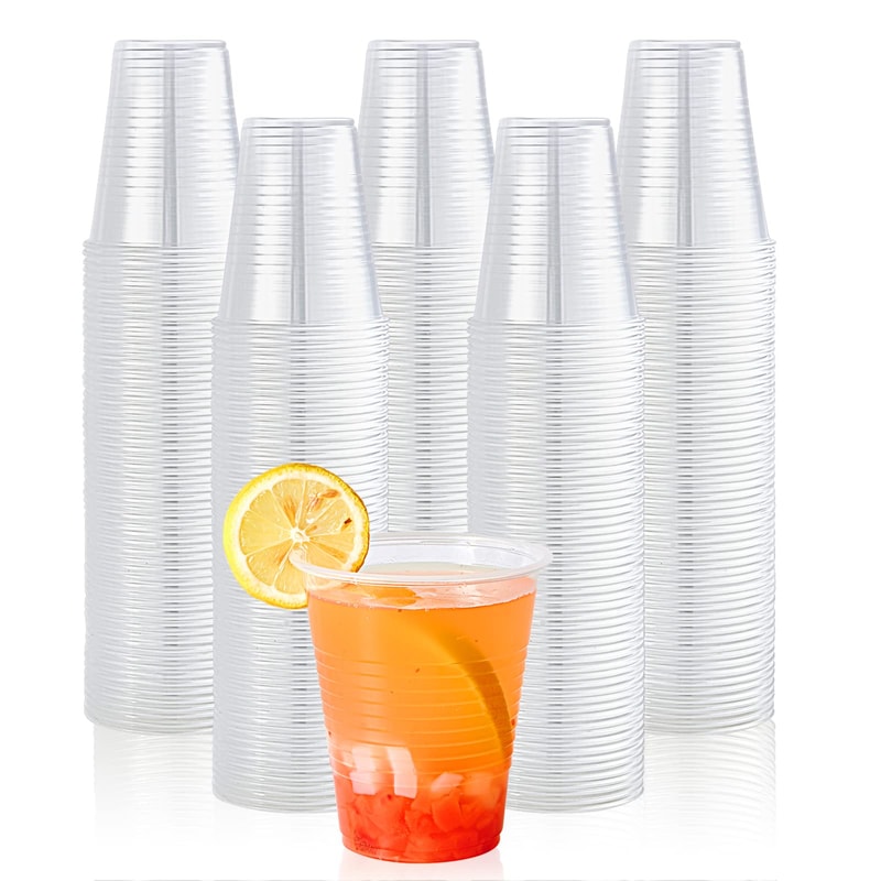 Premium Clear Disposable Plastic Party & Picnic Cups