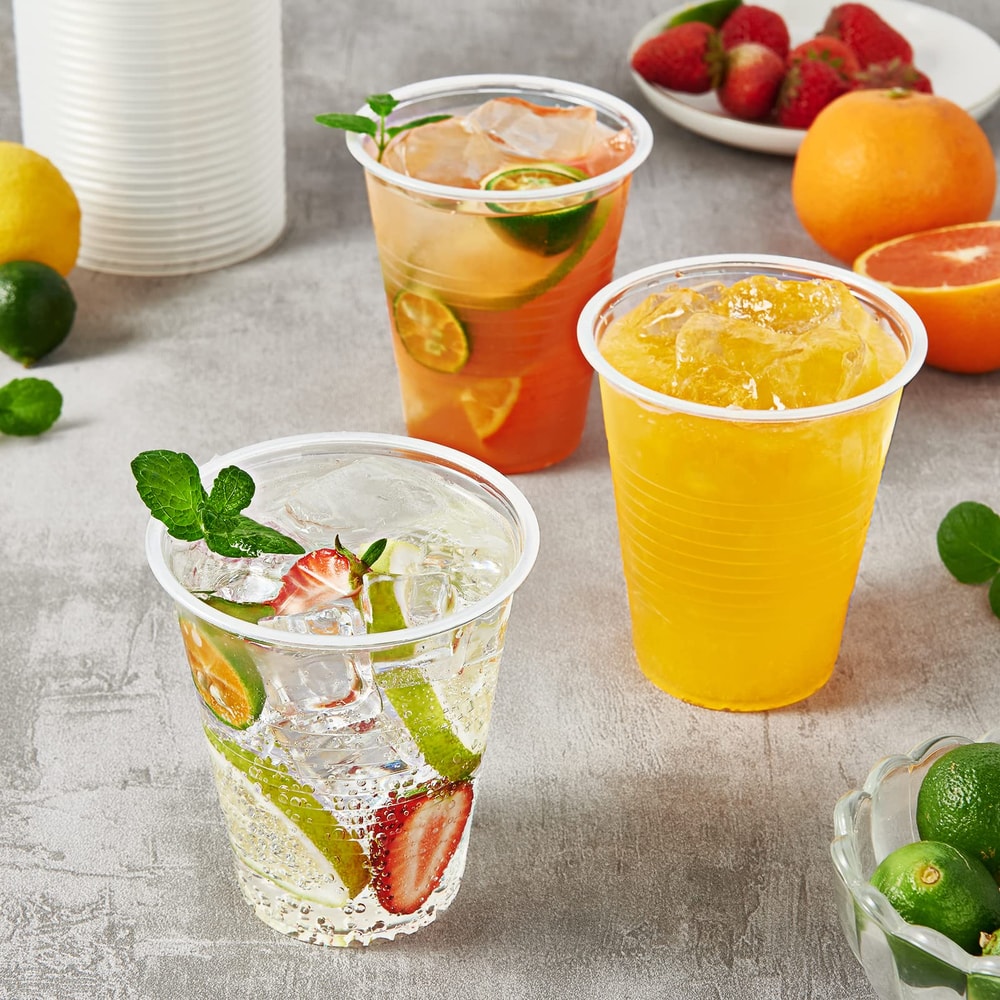 Premium Clear Disposable Plastic Party & Picnic Cups