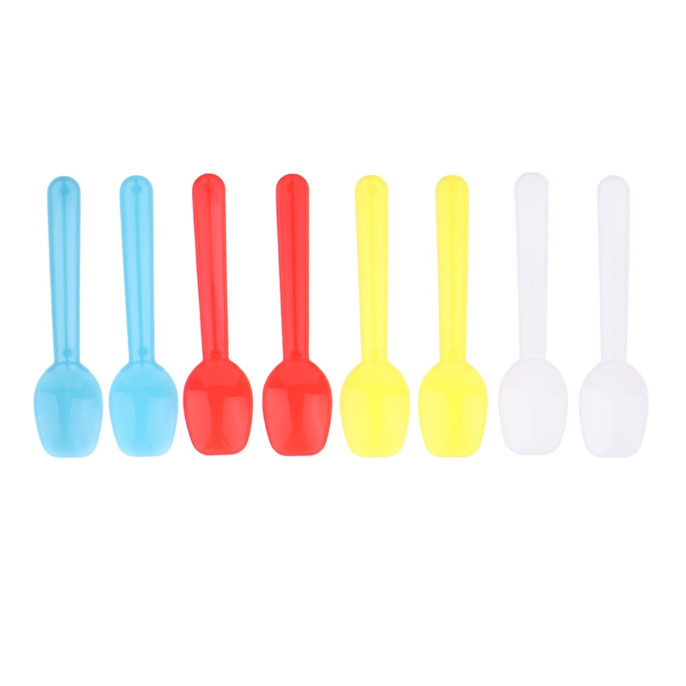 Mini Mini Tasting Spoons Disposable Plastic Spoons for Dessert, Yogurt & Ice Cream