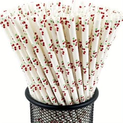 colorful biodegradable disposable paper straws party & wedding drink decor