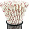 Colorful Biodegradable Disposable Paper Straws Party & Wedding Drink Decor