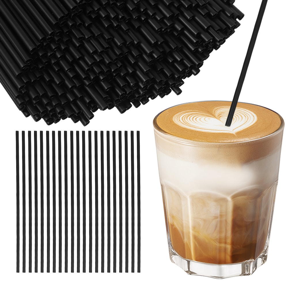 Ultimate Black Coffee & Cocktail Stirrer Straws Premium Bar & Cafe Accessories