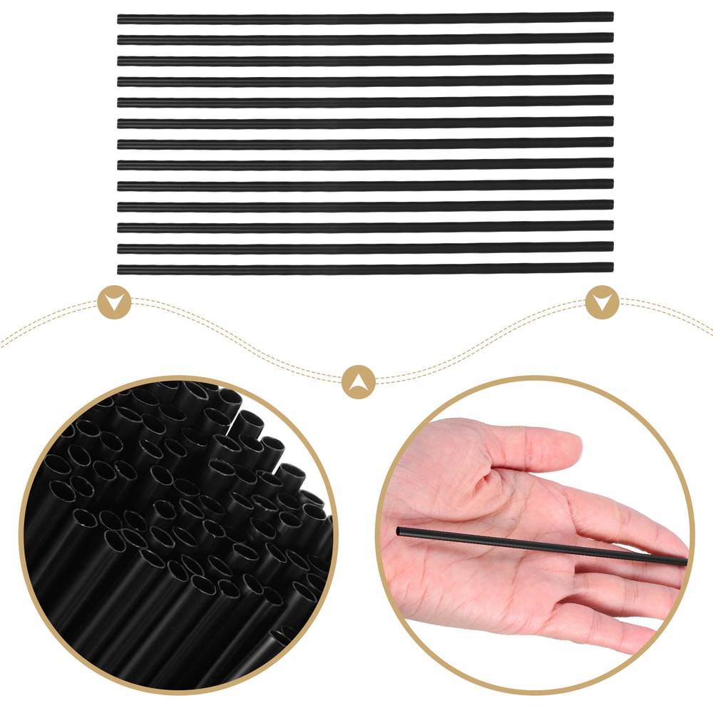Ultimate Black Coffee & Cocktail Stirrer Straws Premium Bar & Cafe Accessories