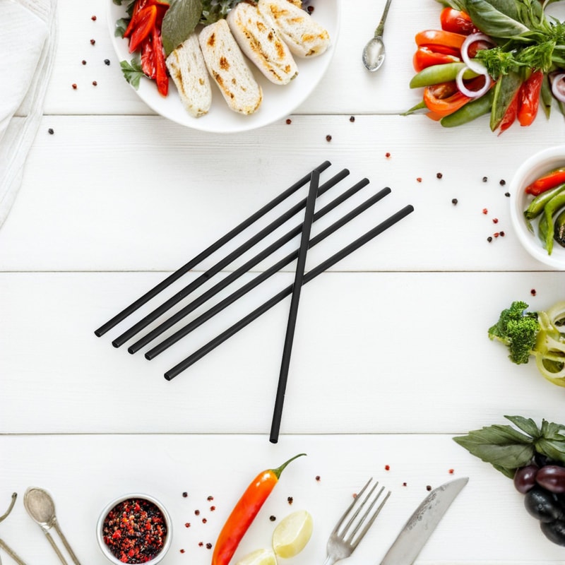 Ultimate Black Coffee & Cocktail Stirrer Straws Premium Bar & Cafe Accessories