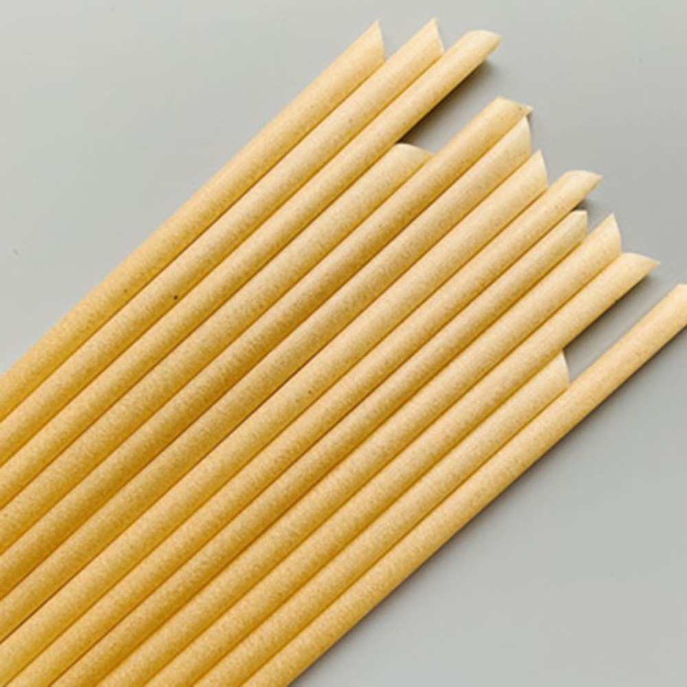 Compostable Sugar Cane Straws Biodegradable Drinking & Eco Friendly Cocktail Straws