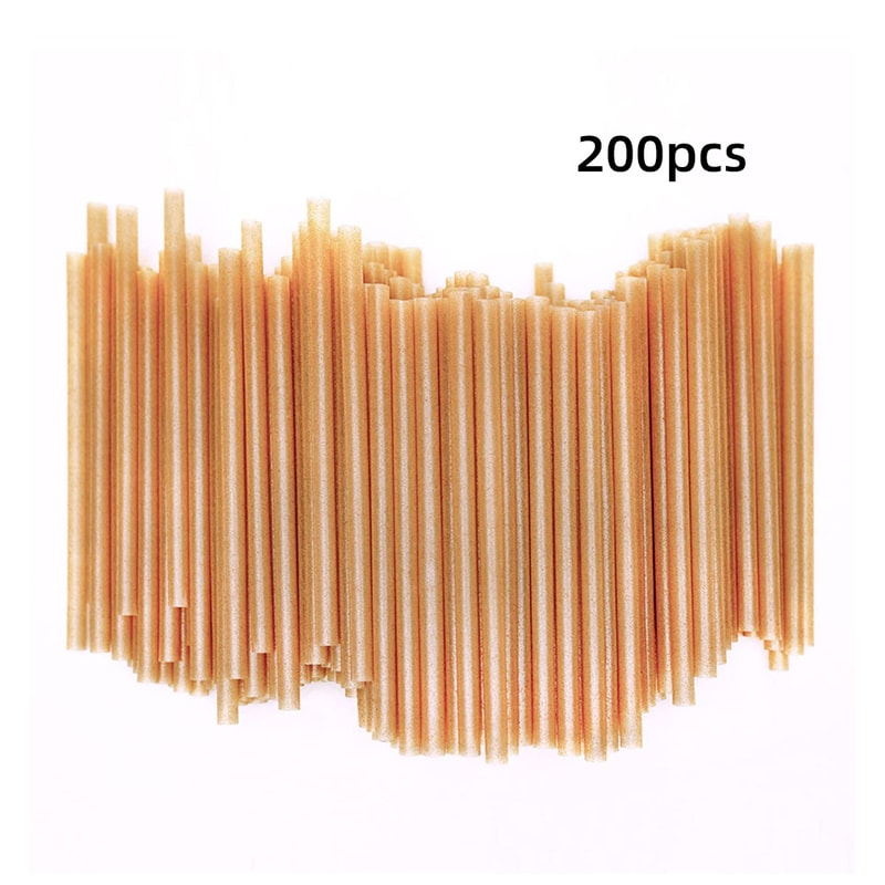 Compostable Sugar Cane Straws Biodegradable Drinking & Eco Friendly Cocktail Straws