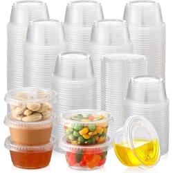 premium disposable plastic bowl with lid leak resistant soup & meal container