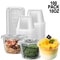 Premium Disposable Plastic Bowl With Lid Leak Resistant Soup Meal Container 1