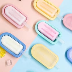silicone popsicle molds set reusable ice pop molds for diy ice cream maker