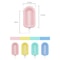 Silicone Popsicle Molds Set Reusable Ice Pop Molds for DIY Ice Cream Maker