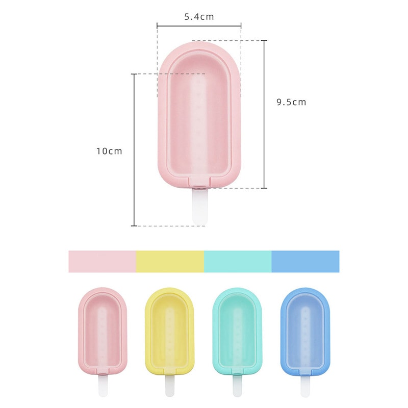 Silicone Popsicle Molds Set Reusable Ice Pop Molds for DIY Ice Cream Maker