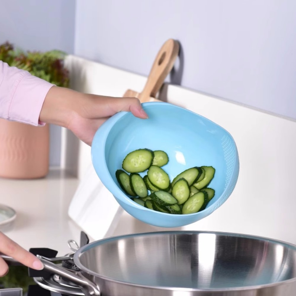 Multifunction Kitchen Rice Vegetable Strainer Colander With Handles 4