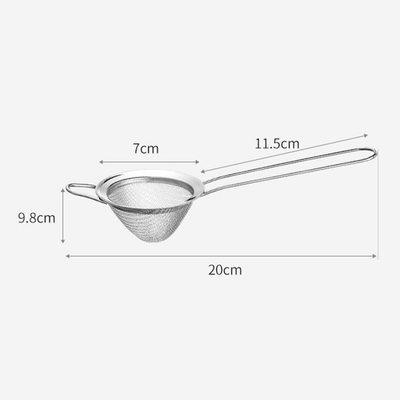 Premium Stainless Steel Tea & Coffee Strainer with Fine Mesh Sifter