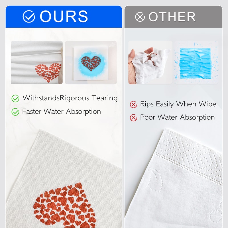 Elegant Disposable Cocktail Napkins Linen Feel Wedding Party Beverage Napkins 4