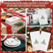 Linen Feel Disposable Christmas Napkins With Tree Design 2