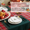 Linen Feel Disposable Christmas Napkins With Tree Design 5