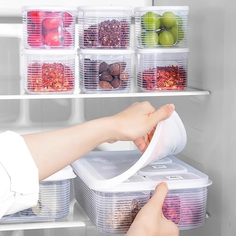 Airtight Fridge Organizer & Refrigerator Storage Box