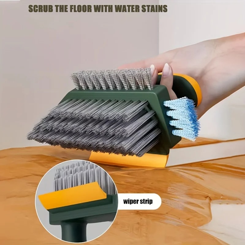 Heavy Duty Gap Cleaning Brush & Squeegee Tool Multifunction Home & Tile Cleaner