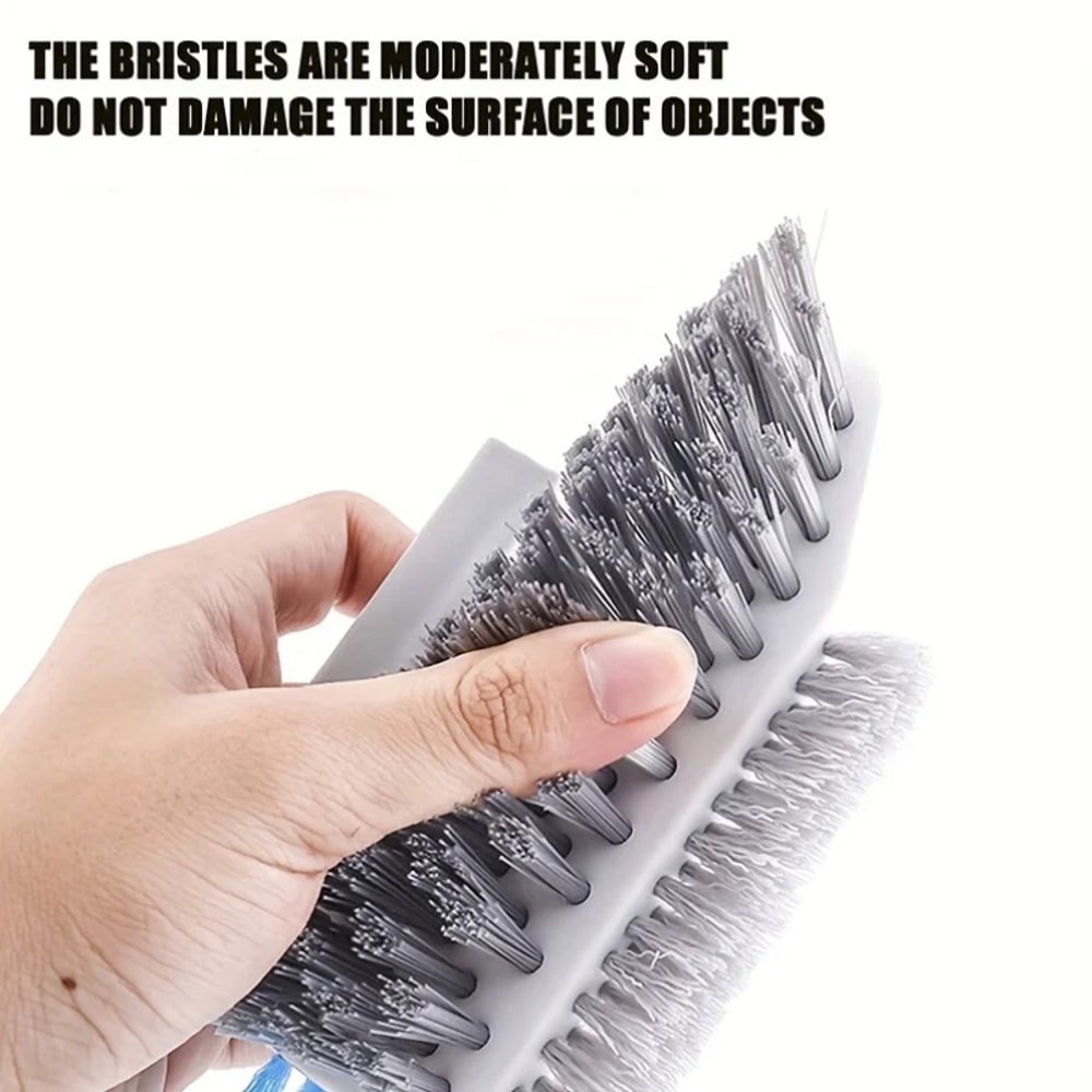 Heavy Duty Gap Cleaning Brush & Squeegee Tool Multifunction Home & Tile Cleaner