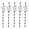 Cow Print Straws for Farm Birthday Party Supplies and Barnyard Decor