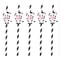 Cow Print Straws for Farm Birthday Party Supplies and Barnyard Decor