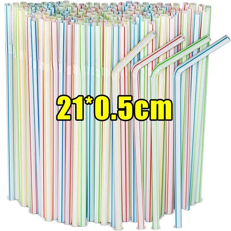 Bulk Plastic Party Cocktail Straws For Weddings Events Everyday Beverages 6