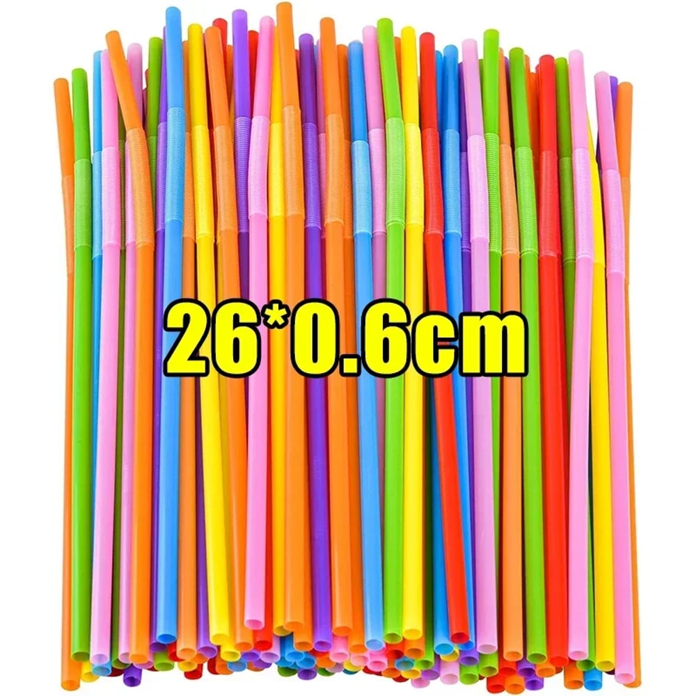 Bulk Plastic Party Cocktail Straws For Weddings Events Everyday Beverages 5