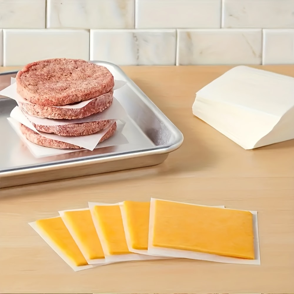Oil Proof Oven Paper Non Stick Parchment Sheets for Burger Patty Separation