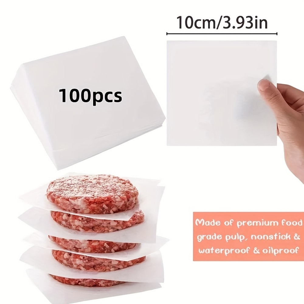 Oil Proof Oven Paper Non Stick Parchment Sheets for Burger Patty Separation
