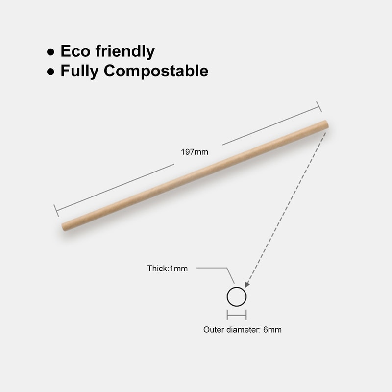 Premium Eco Kraft Paper Straws For Party Wedding Drinks 5
