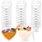 Heart Shaped Dessert Cups Mini Parfait Plastic Mousse Serving Cups 0