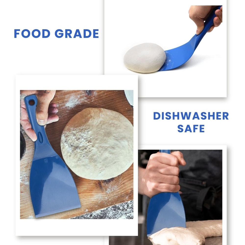 Pizza Dough Scraper Flexible Dough Cutter Tool With Hanging Bracket 4