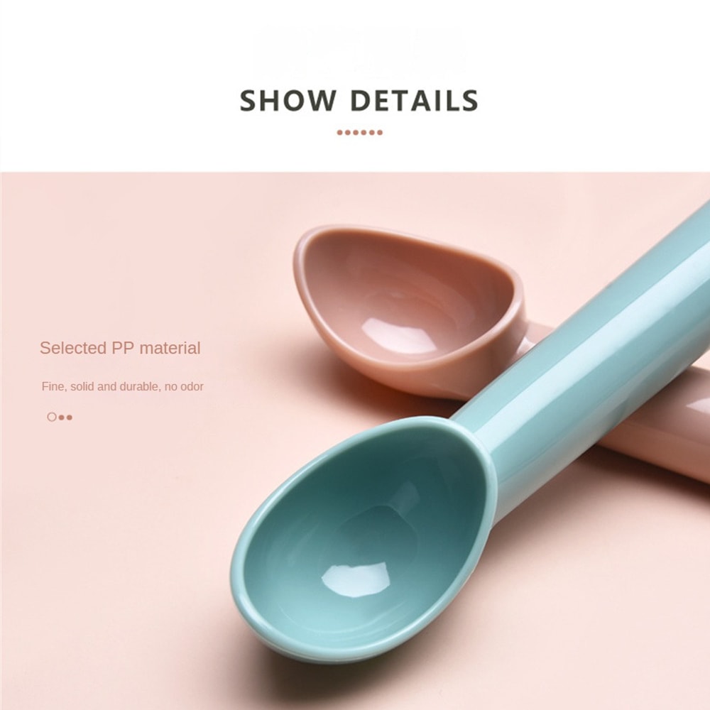 Premium Ergonomic Plastic Ice Cream Scoop Easy Clean Ice Cream Spoon 2
